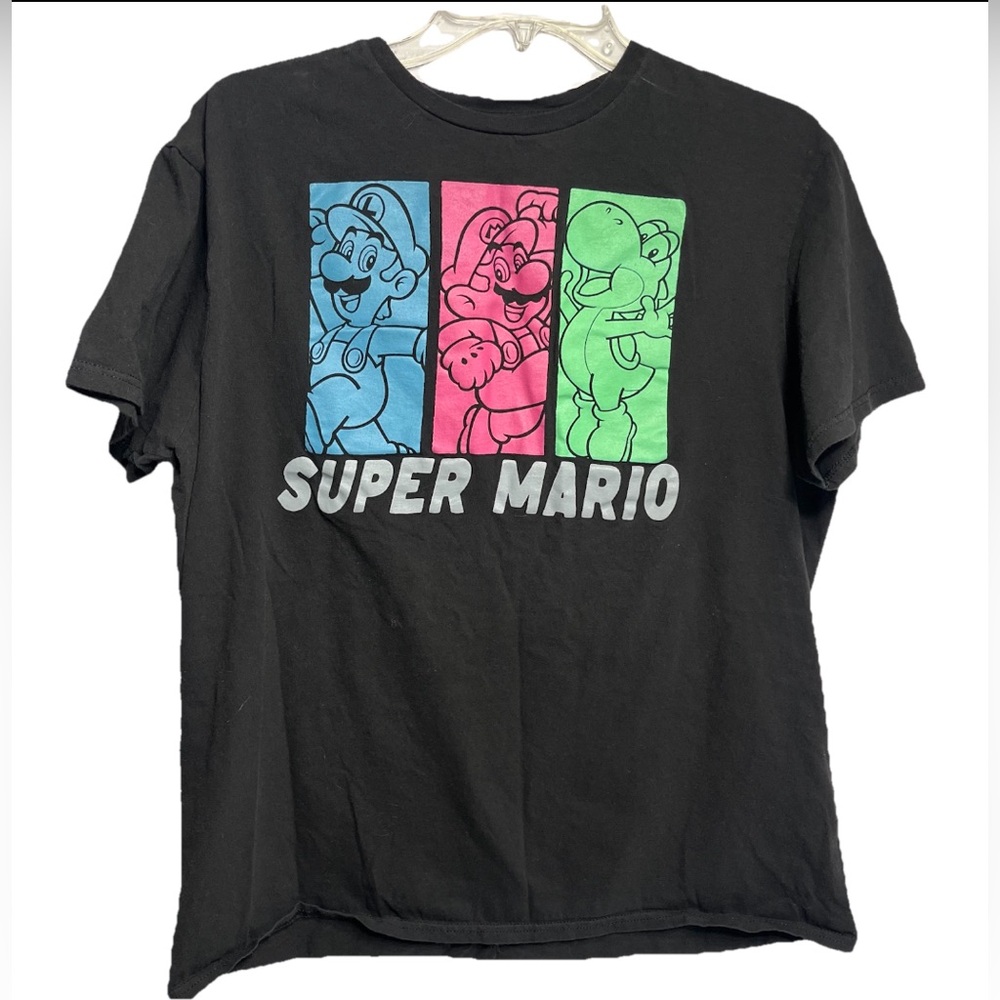 Super Mario Nintendo T-Shirt Size Large Black